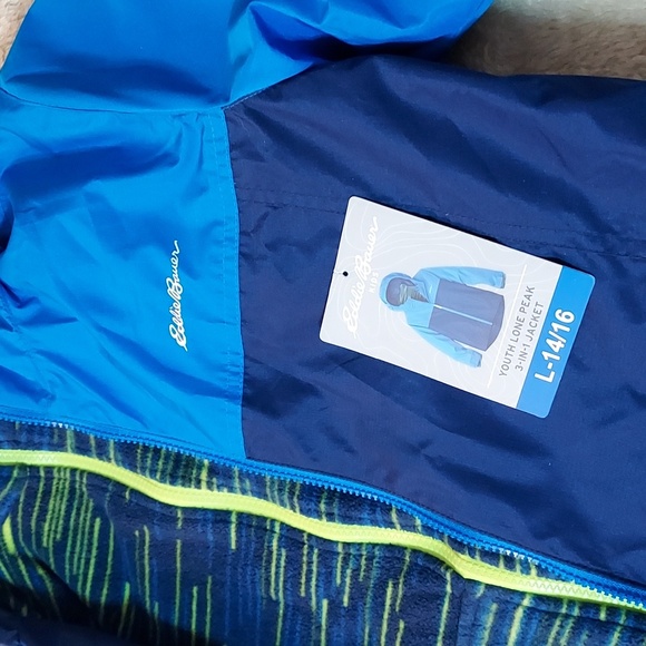 Kids Eddie Bauer Lone Peak 3-in-1 Insulated Windbreaker Jacket - Picture 2 of 11